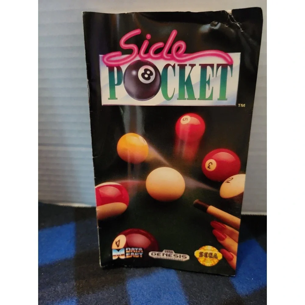 Side Pocket Sega Genesis Video Game Complete in‎ Box